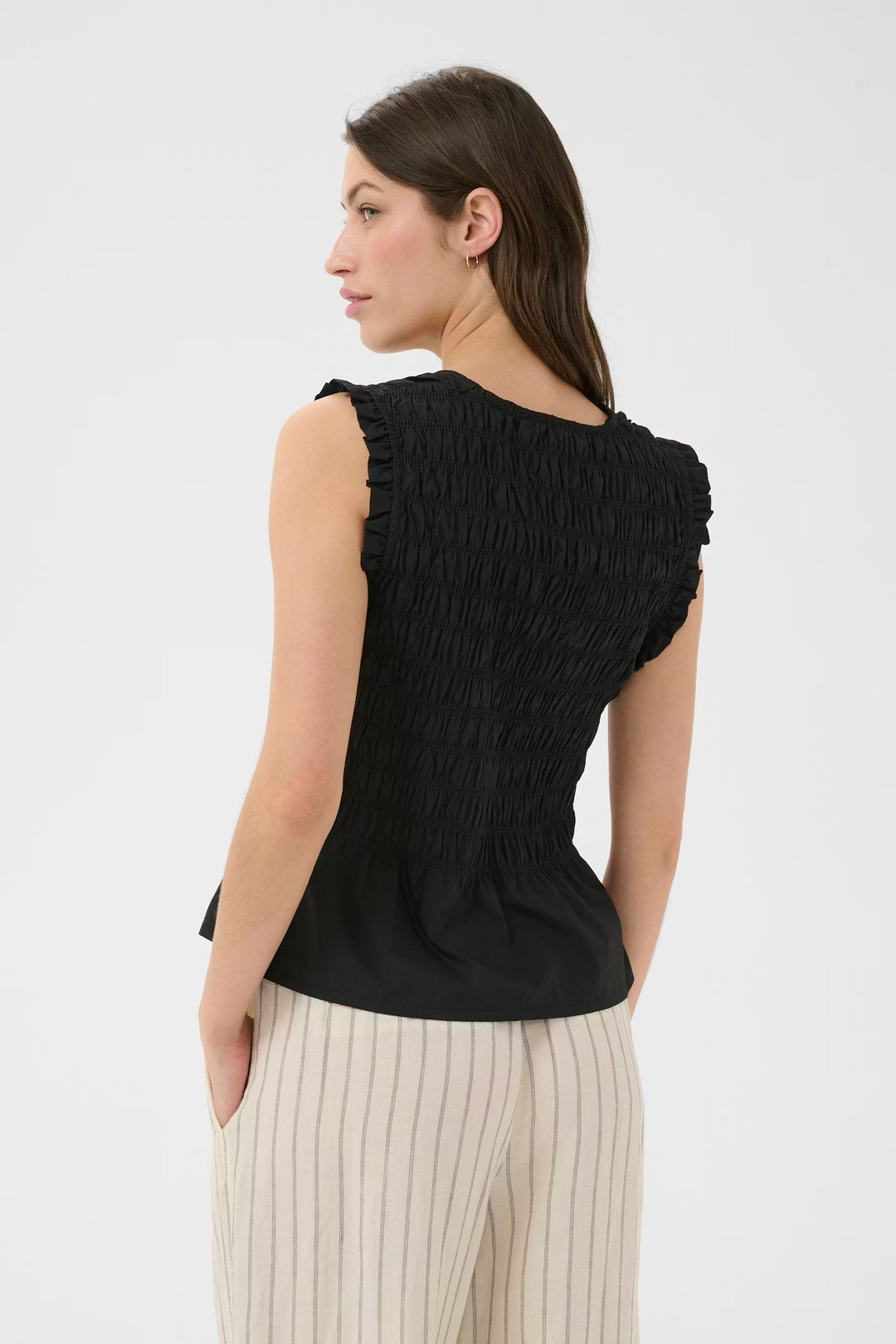 BORGNY SMOCKED TOP (BLACK) - PART TWO