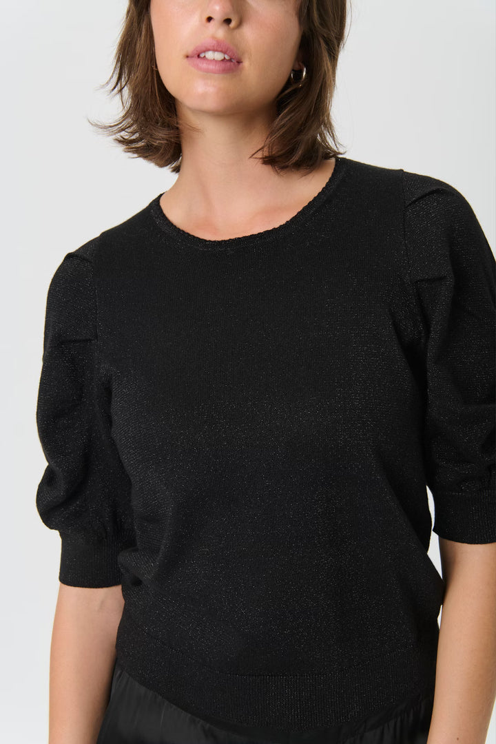 VARAIA PULLOVER BLOUSE (BLACK)- PART TWO