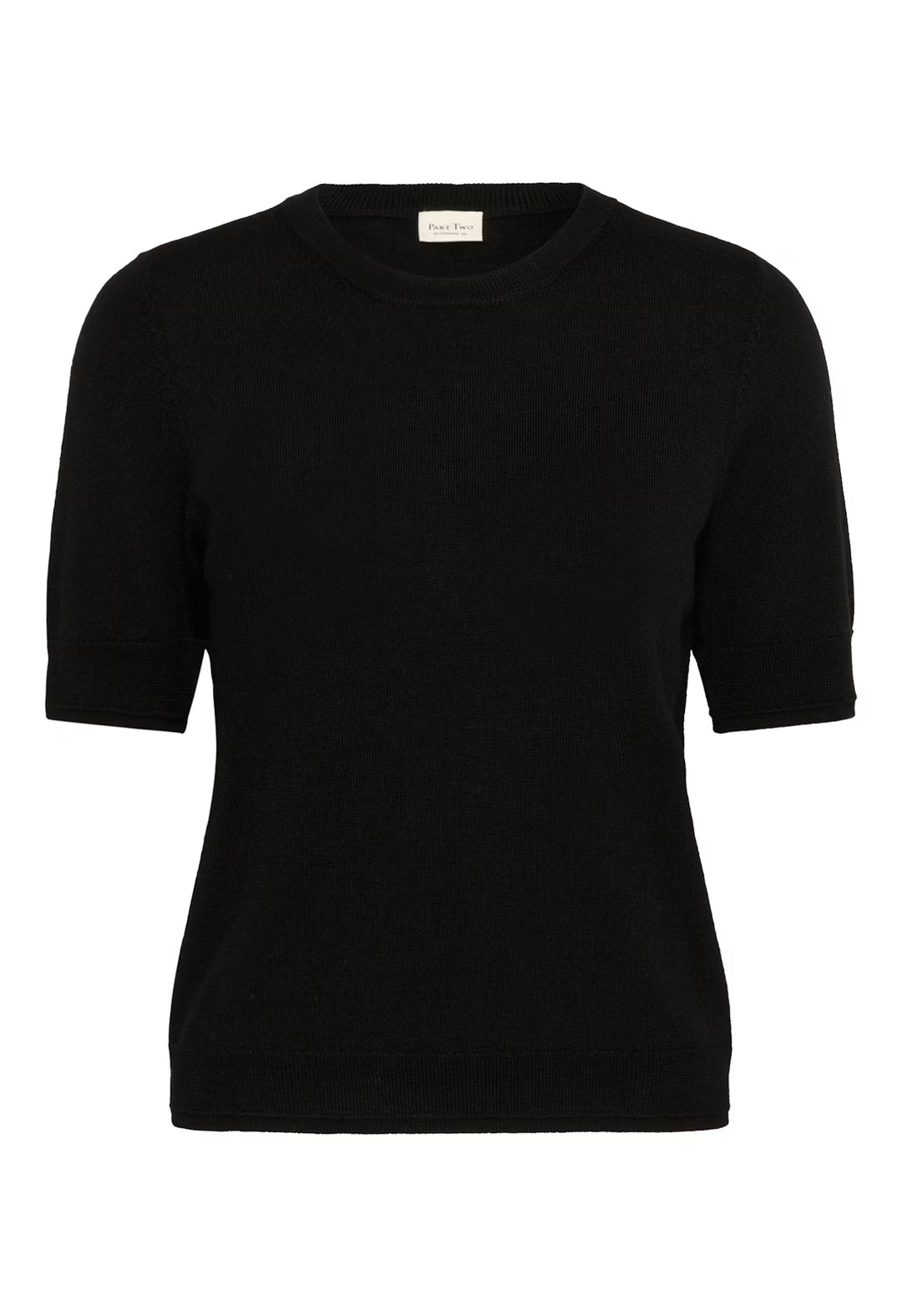 NATANYA SHORT SLEEVE SWEATER (BLACK) - PART TWO