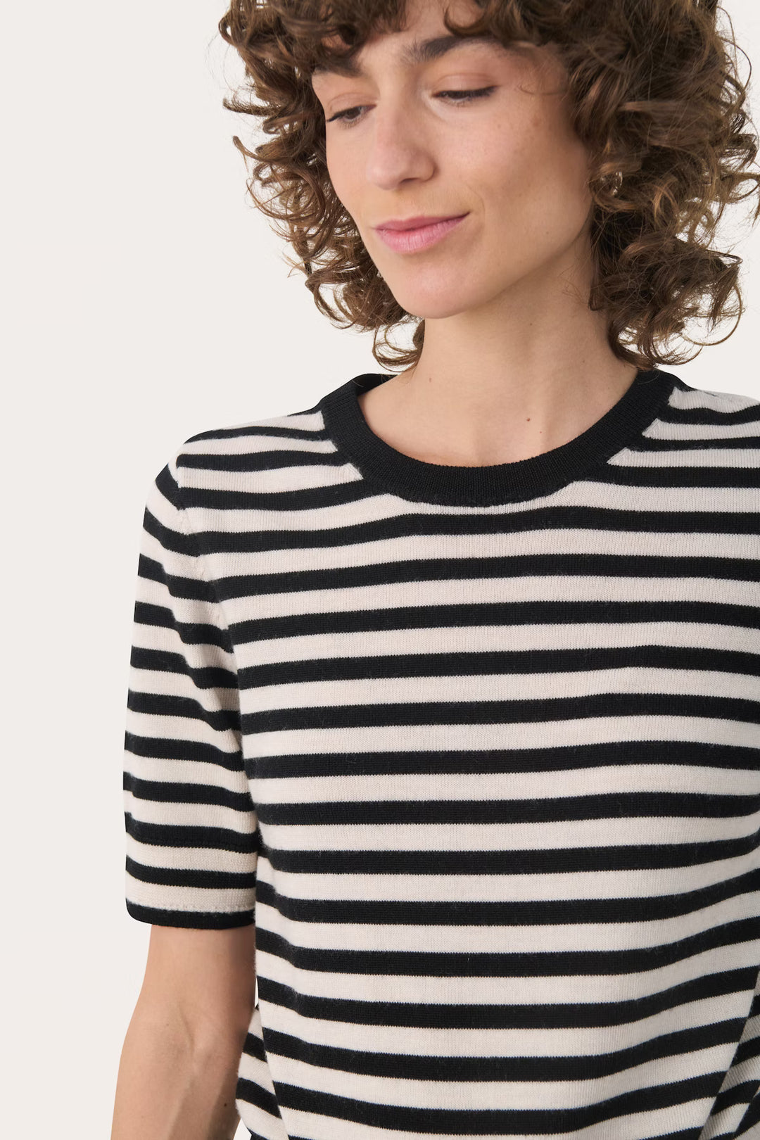 NATANYA STRIPED KNIT TOP - PART TWO