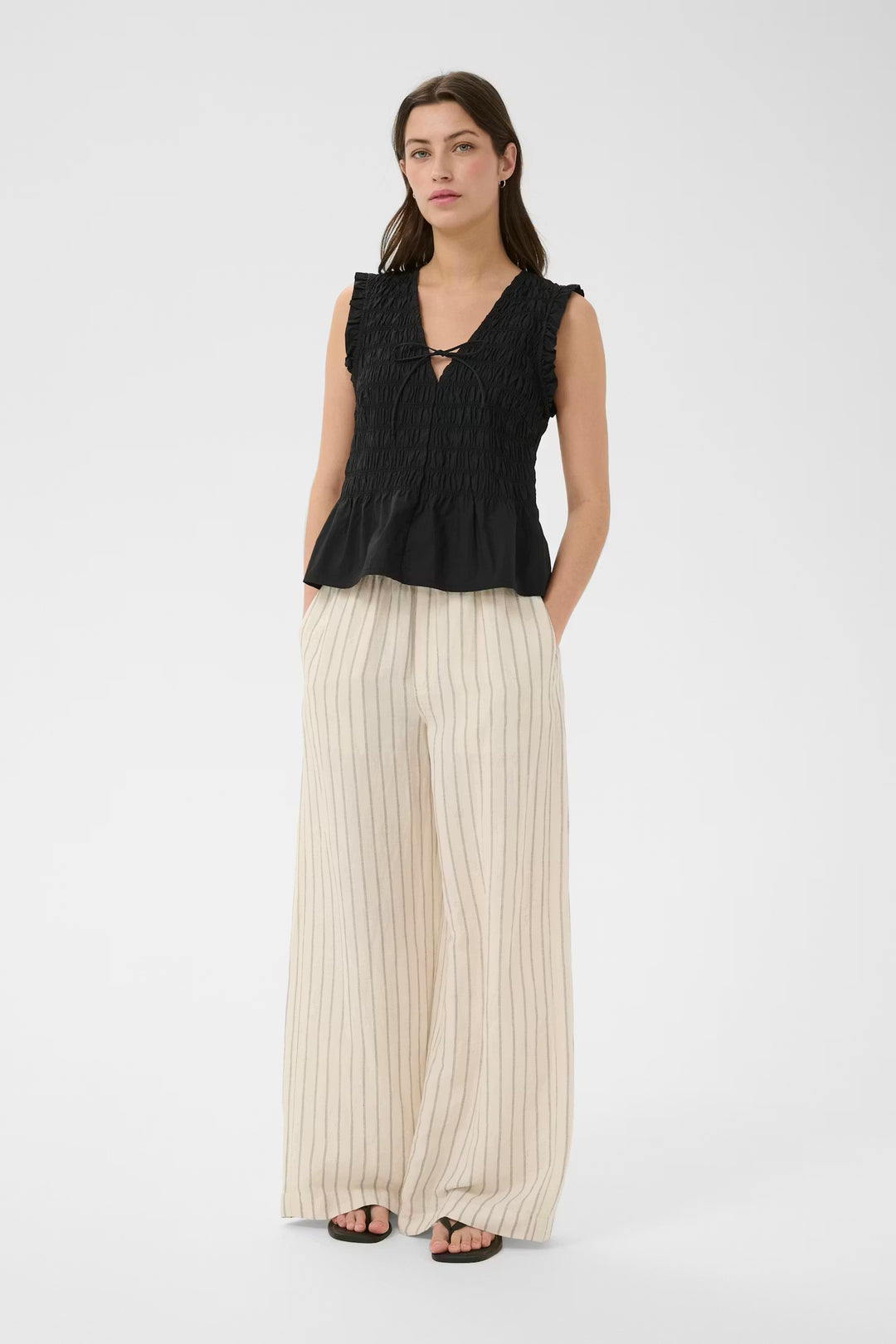 BORGNY SMOCKED TOP (BLACK) - PART TWO
