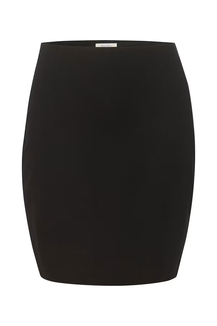 CORINNE KNEE-LENGTH SKIRT (BLACK) - PART TWO