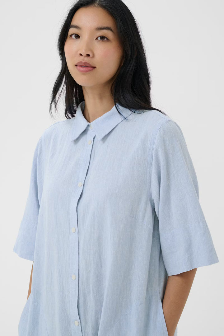 BERRIT SHIRT DRESS (LIGHT BLUE CHAMBRAY) - PART TWO