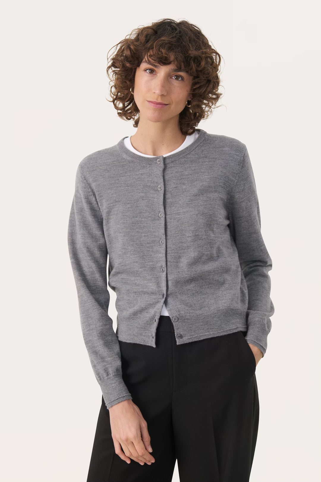 NOELANI CARDIGAN (MEDIUM GREY) - PART TWO