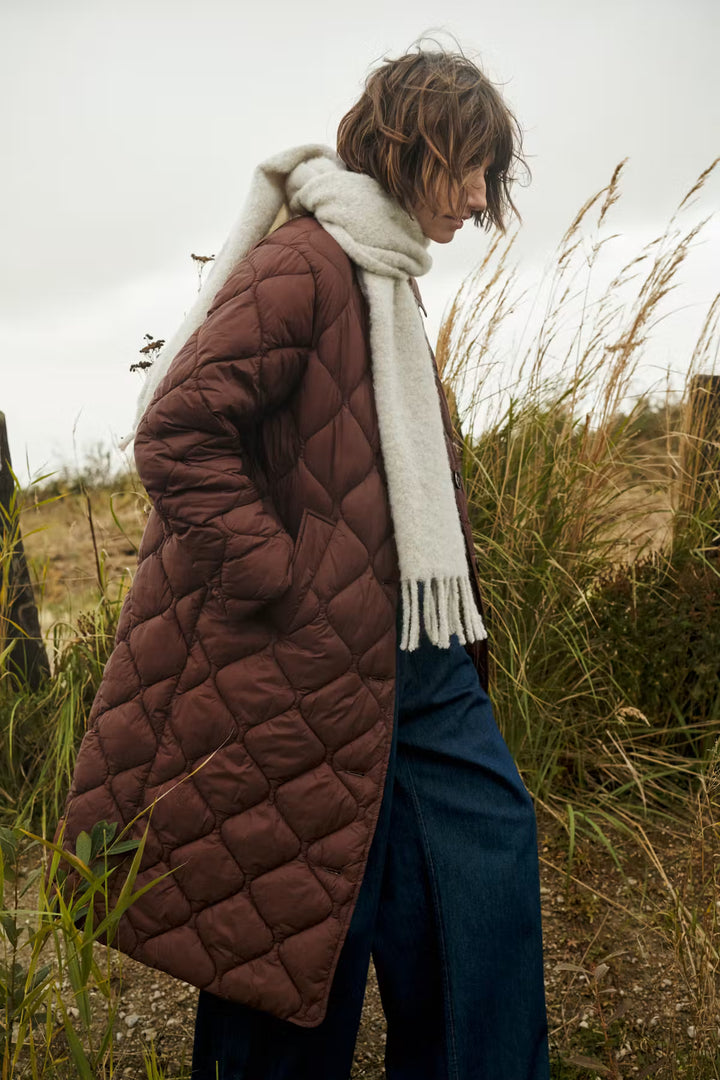 CARINE QUILTED COAT (DOWNTOWN BROWN) - PART TWO
