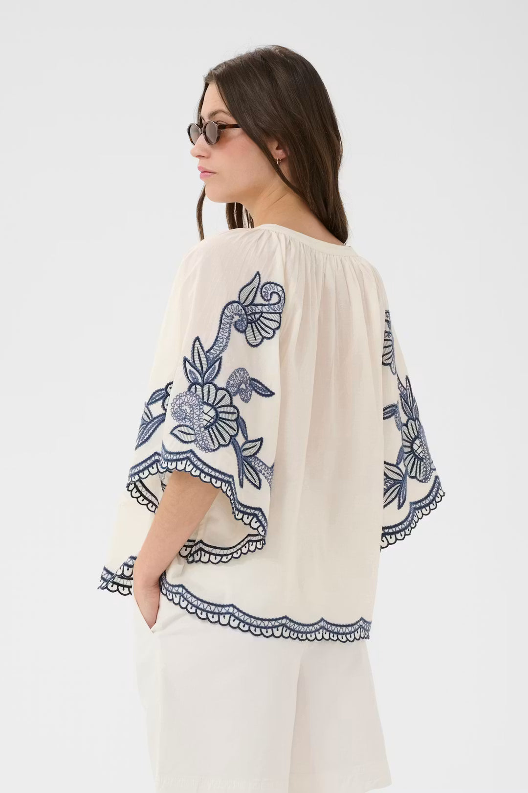 BIANCHA BLOUSE (WHISPER WHITE) - PART TWO