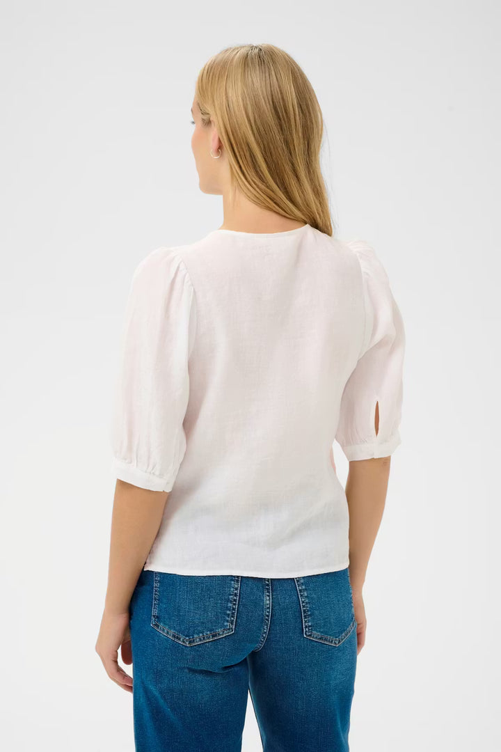 AZRA LINEN SHIRT (BRIGHT WHITE) - PART TWO