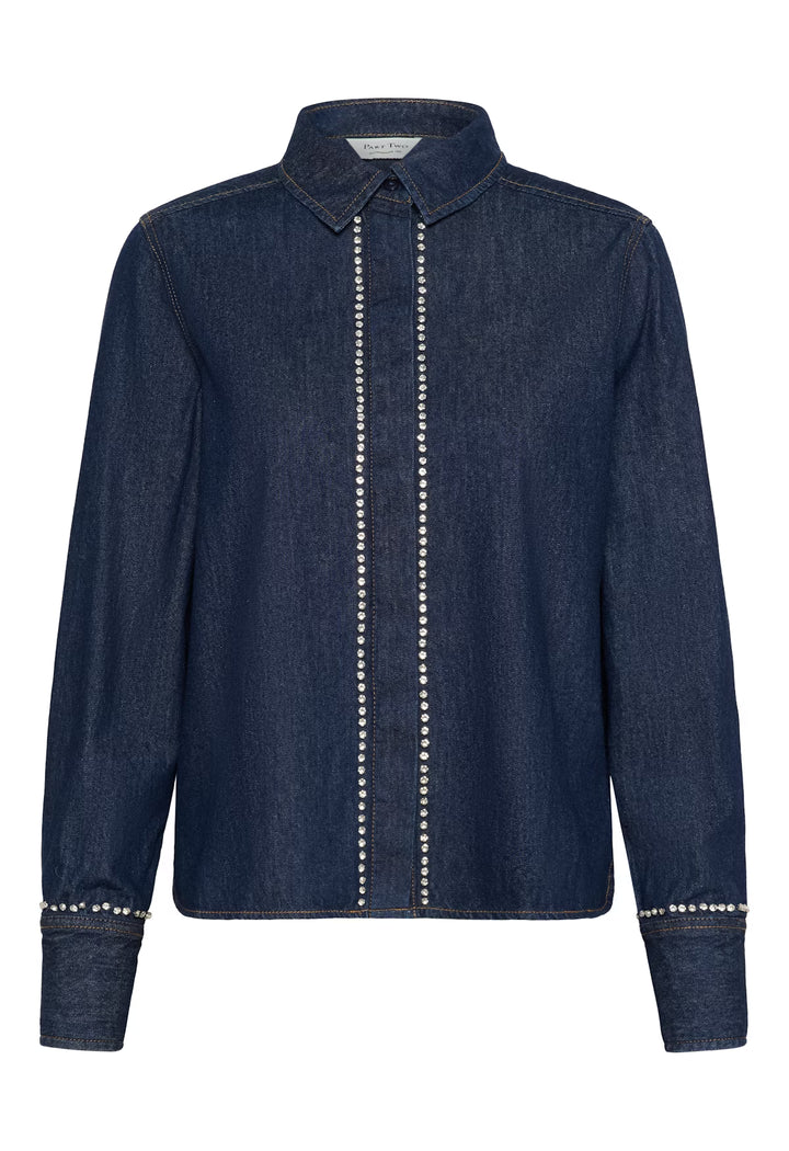 ULRIKKE DENIM SHIRT WITH RHINESTONES - PART TWO