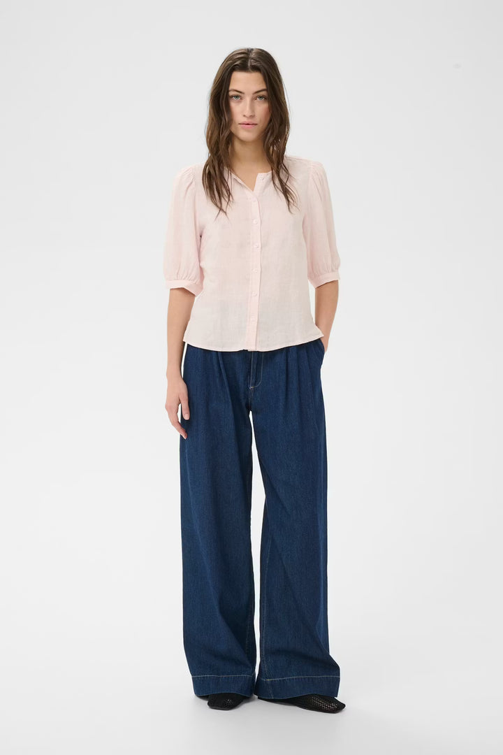 AZRA LINEN SHIRT (MAUVE CHALK) - PART TWO