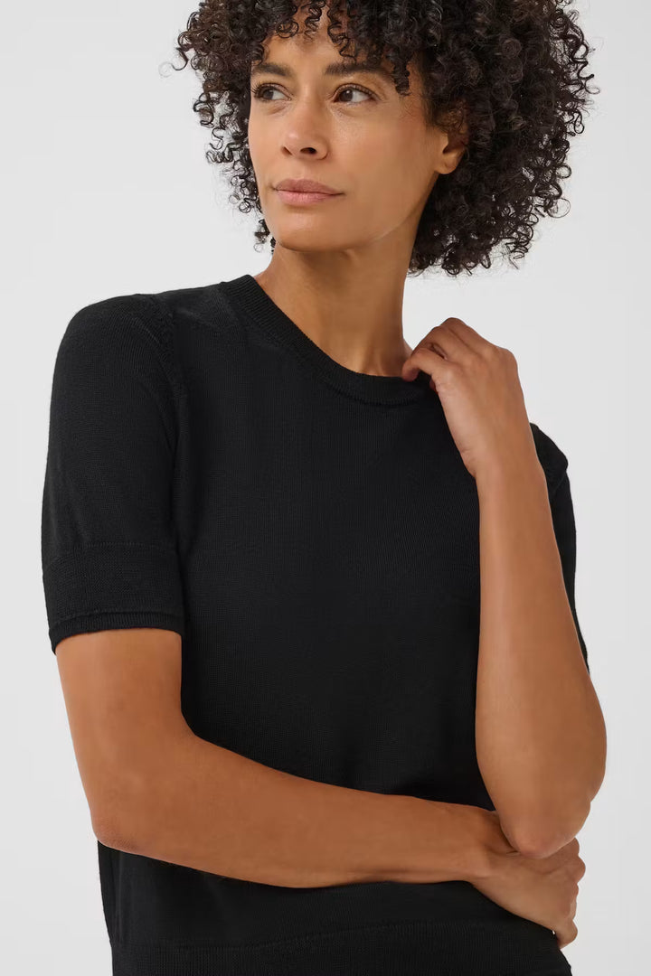 NATANYA S/S WOOL KNIT (BLACK) - PART TWO