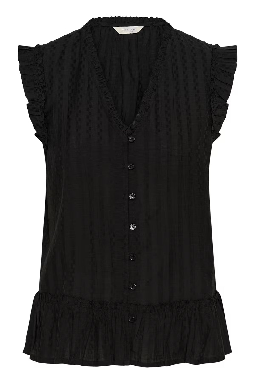 ANEKA SLEEVELESS BLOUSE (BLACK) - PART TWO