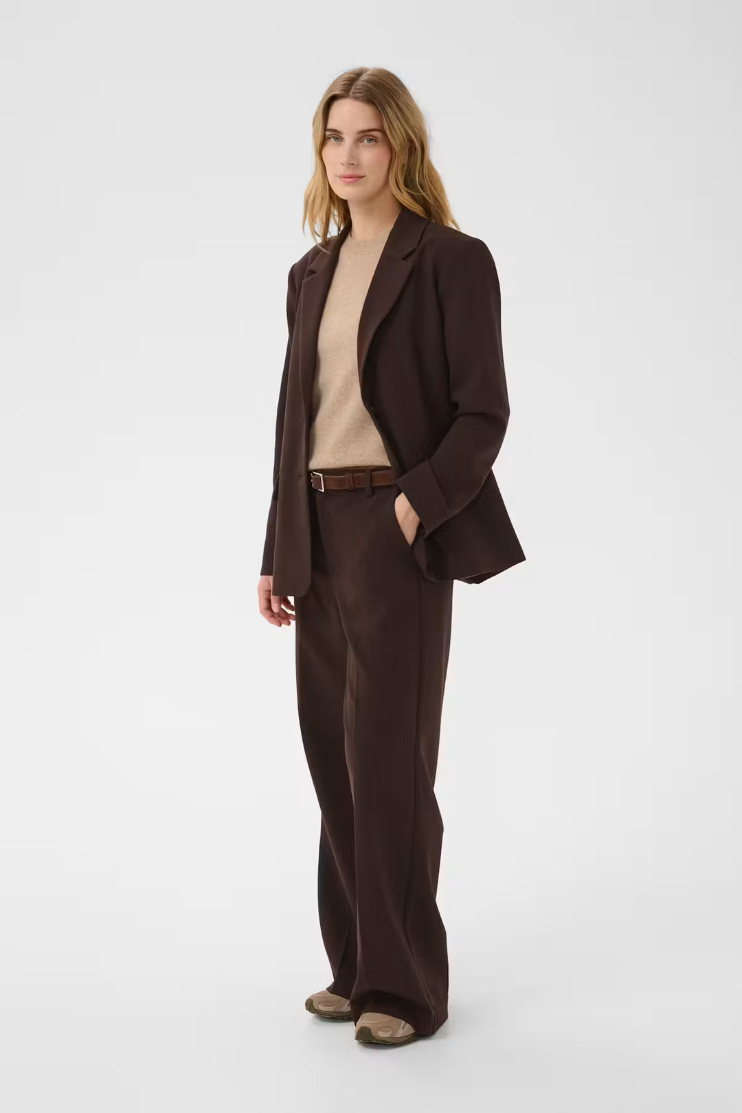 NINNESA WIDE LEG PANT (MOLE) - PART TWO
