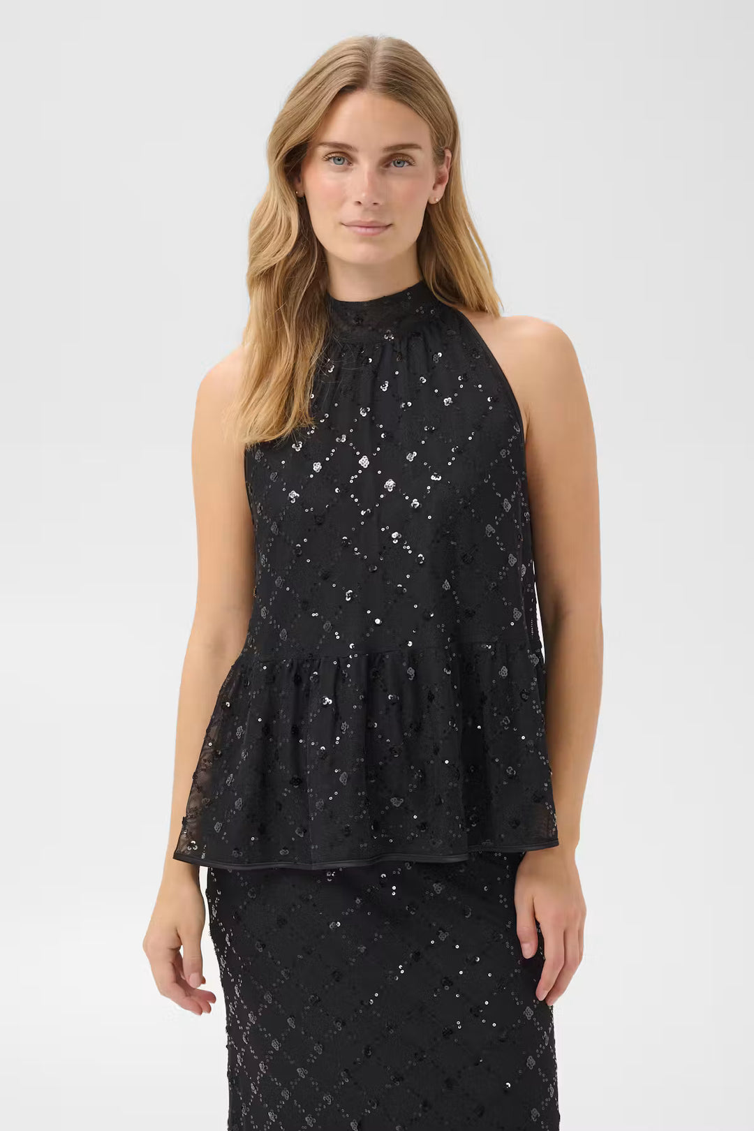DIRTSA SEQUIN TOP (BLACK PLACED SEQUIN) - PART TWO