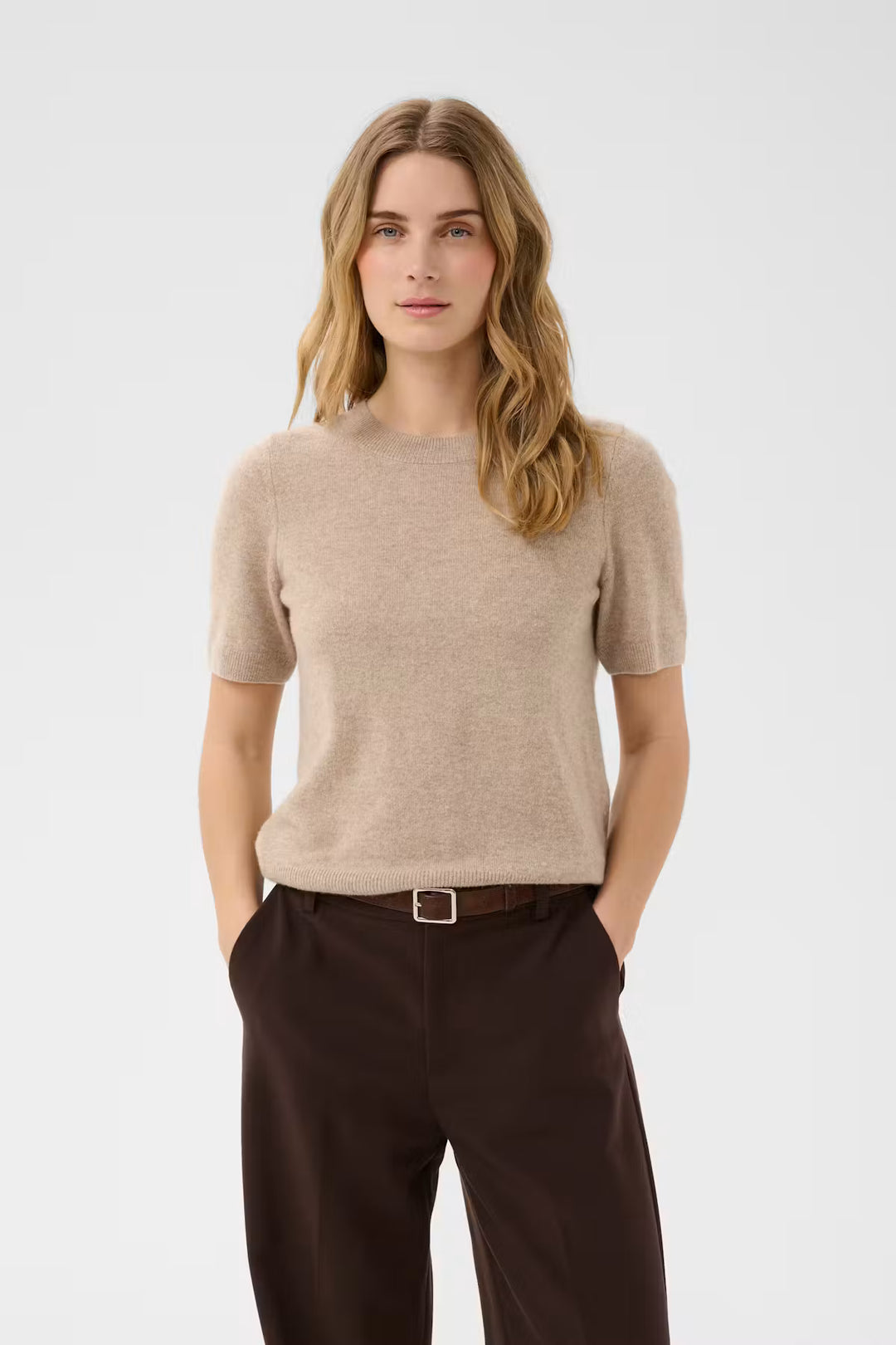 EVERLOTTA PULLOVER CASHMERE SWEATER (LIGHT CAMEL MELANGE) - PART TWO