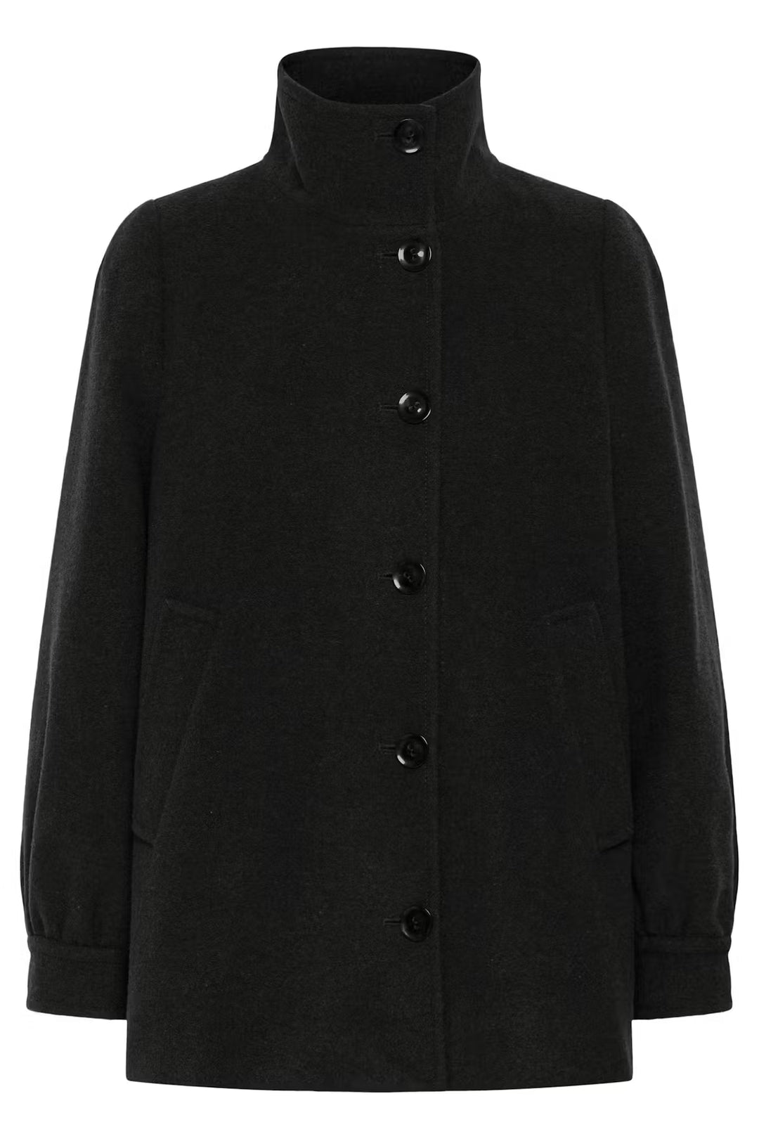 CECILIA WOOL COAT (BLACK) - PART TWO