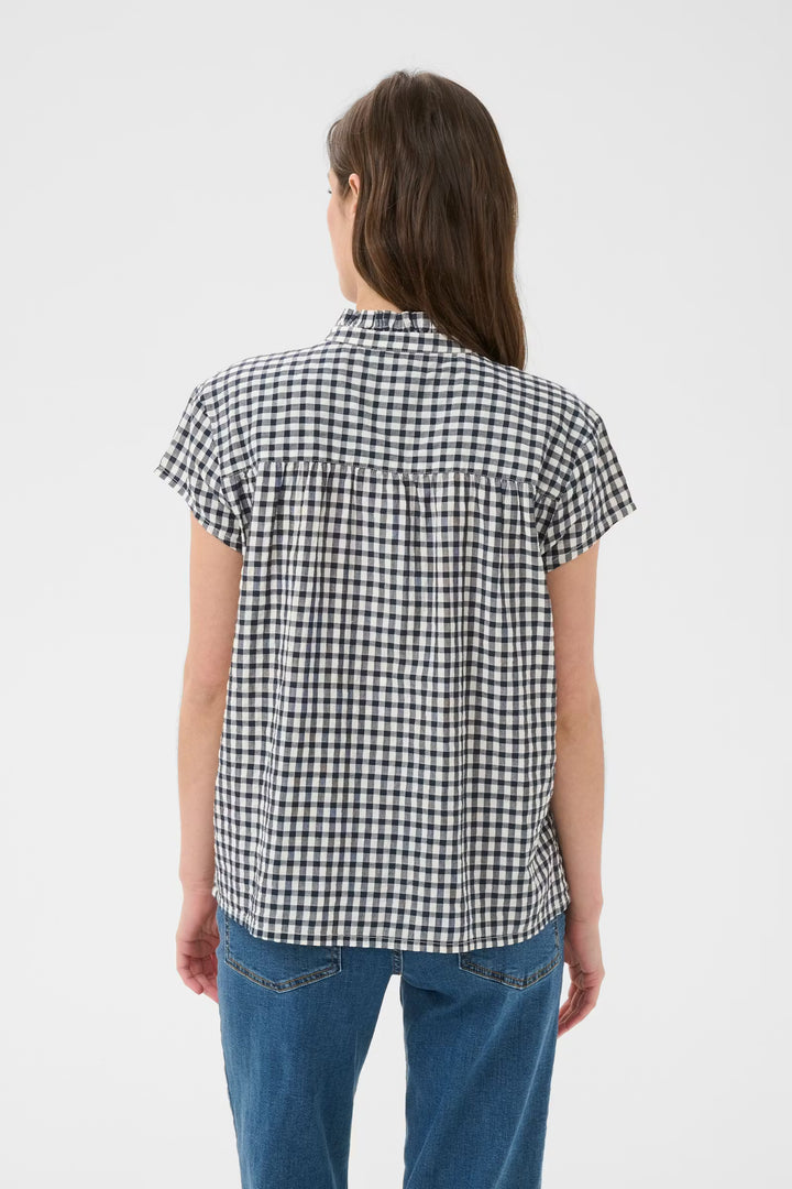 BJANKA CHECK BLOUSE (BLUE CHECK) - PART TWO
