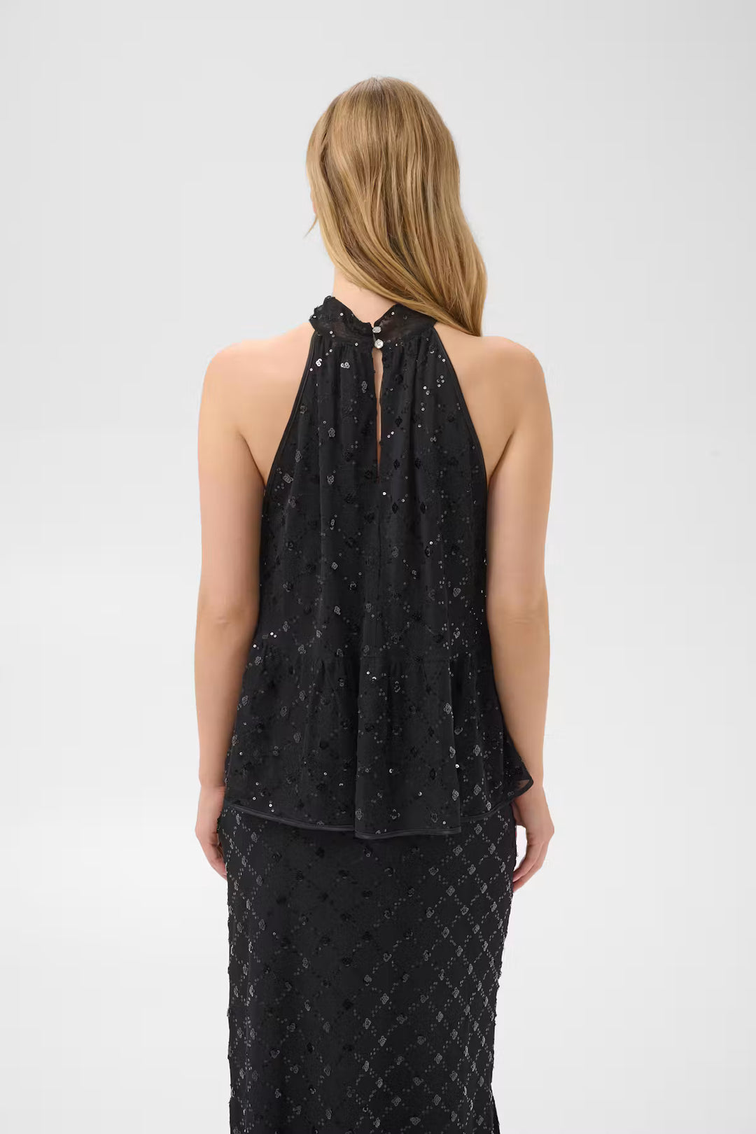 DIRTSA SEQUIN TOP (BLACK PLACED SEQUIN) - PART TWO