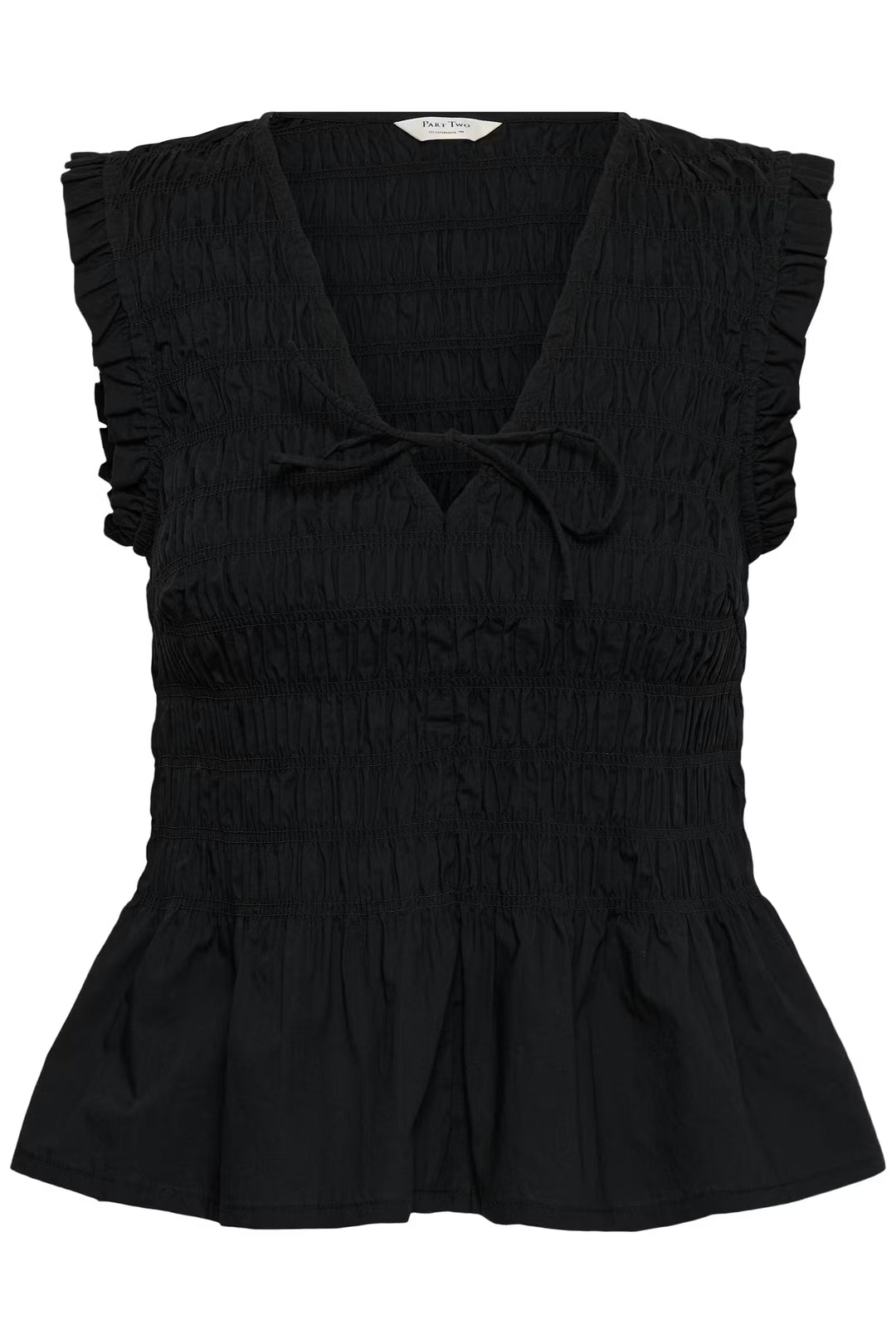 BORGNY SMOCKED TOP (BLACK) - PART TWO
