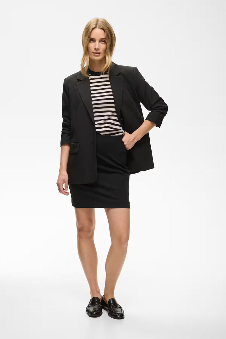 CORINNE KNEE-LENGTH SKIRT (BLACK) - PART TWO