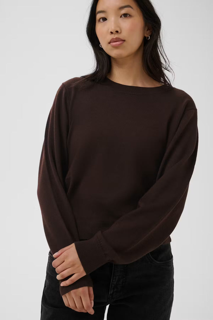 YONA WOOL CREW NECK PULLOVER (MOLE) - PART TWO