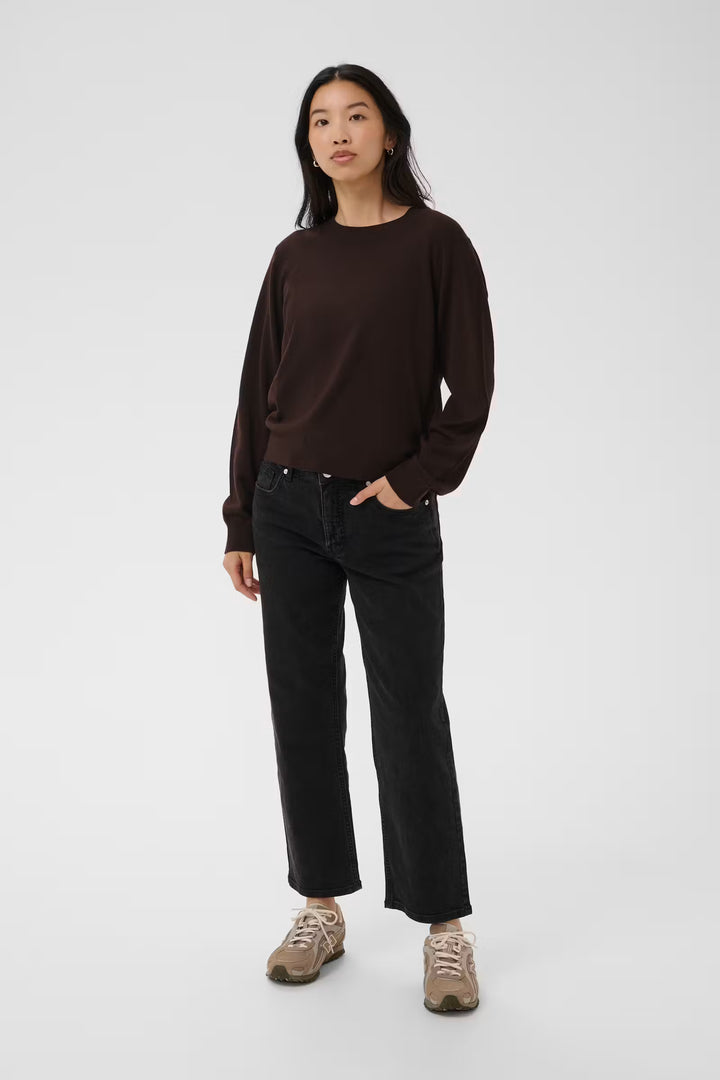 YONA WOOL CREW NECK PULLOVER (MOLE) - PART TWO