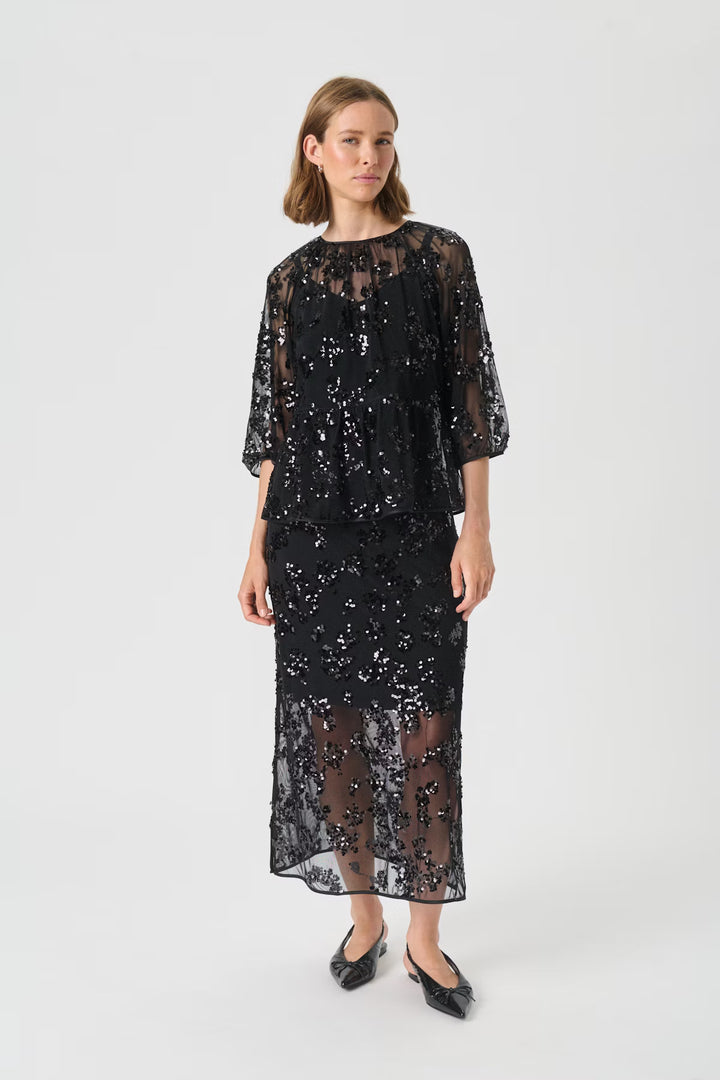 VIVIKA SEQUIN MIDI SKIRT - PART TWO