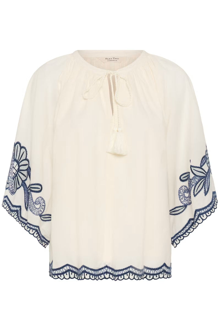 BIANCHA BLOUSE (WHISPER WHITE) - PART TWO