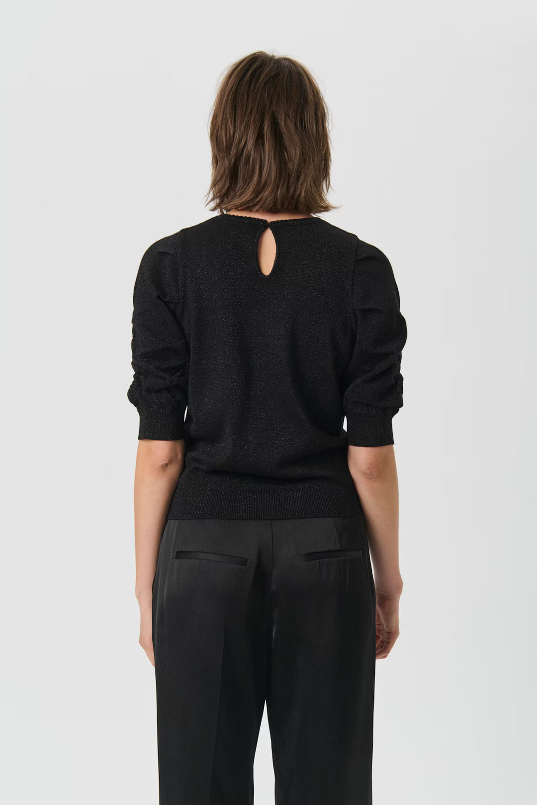 VARAIA PULLOVER BLOUSE (BLACK)- PART TWO