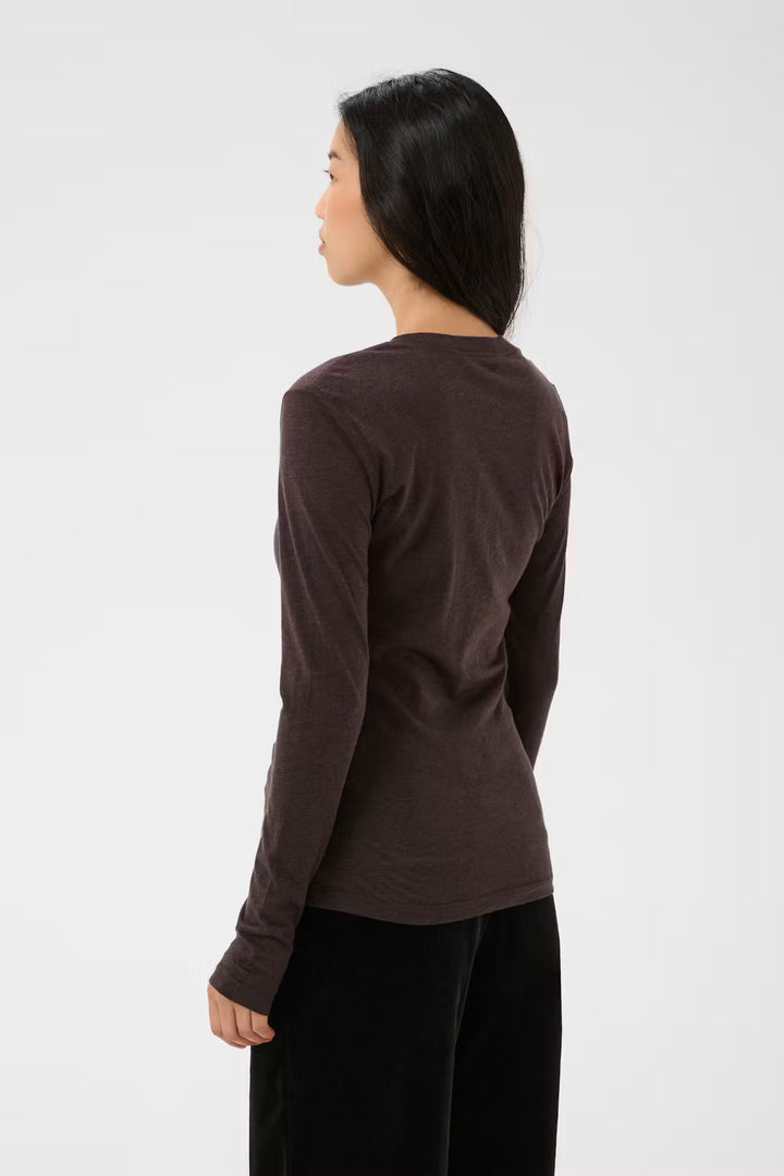 CHATTIA HENLEY TOP (MOLE MELANGE) - PART TWO