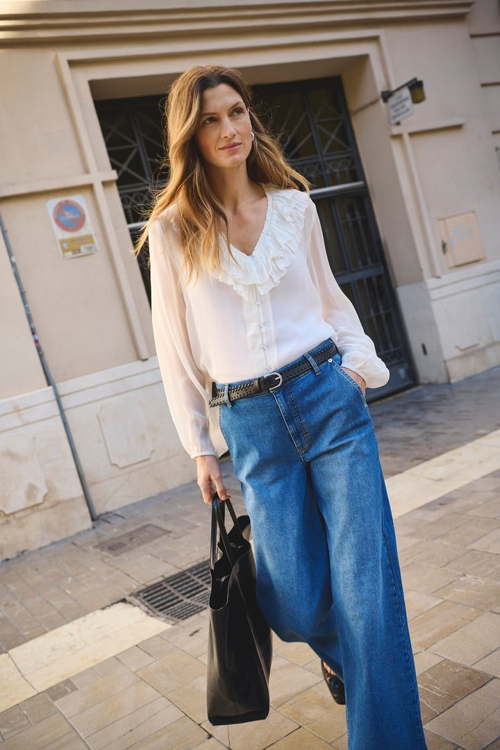 SANAZ RUFFLE BLOUSE - PART TWO