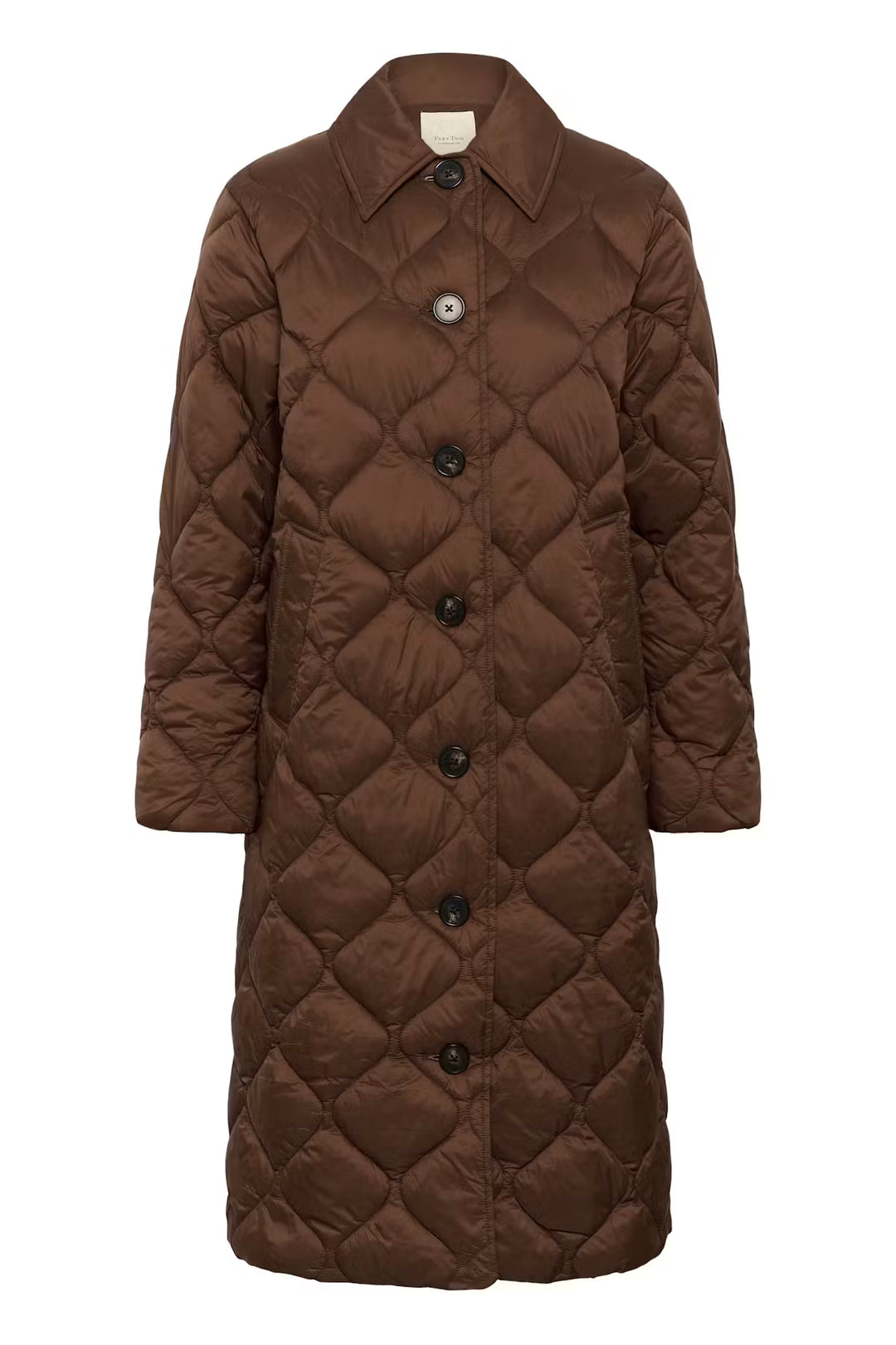 CARINE QUILTED COAT (DOWNTOWN BROWN) - PART TWO