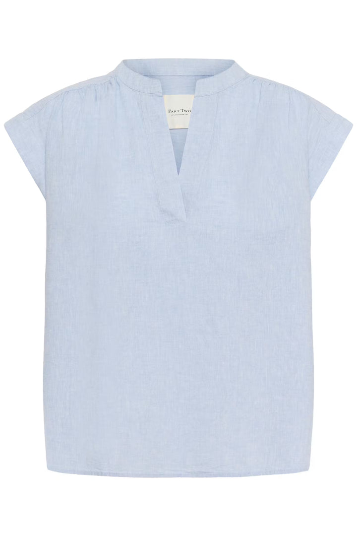 BETTINA BLOUSE (LIGHT BLUE CHAMBRAY) - PART TWO