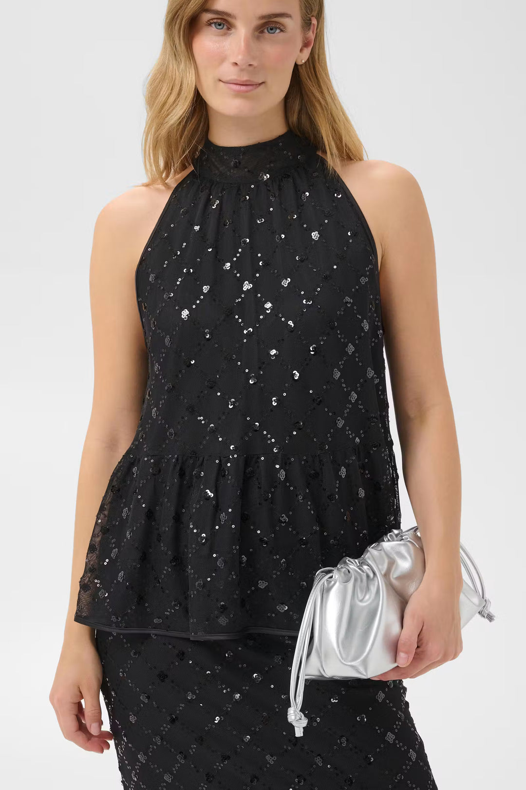 DIRTSA SEQUIN TOP (BLACK PLACED SEQUIN) - PART TWO