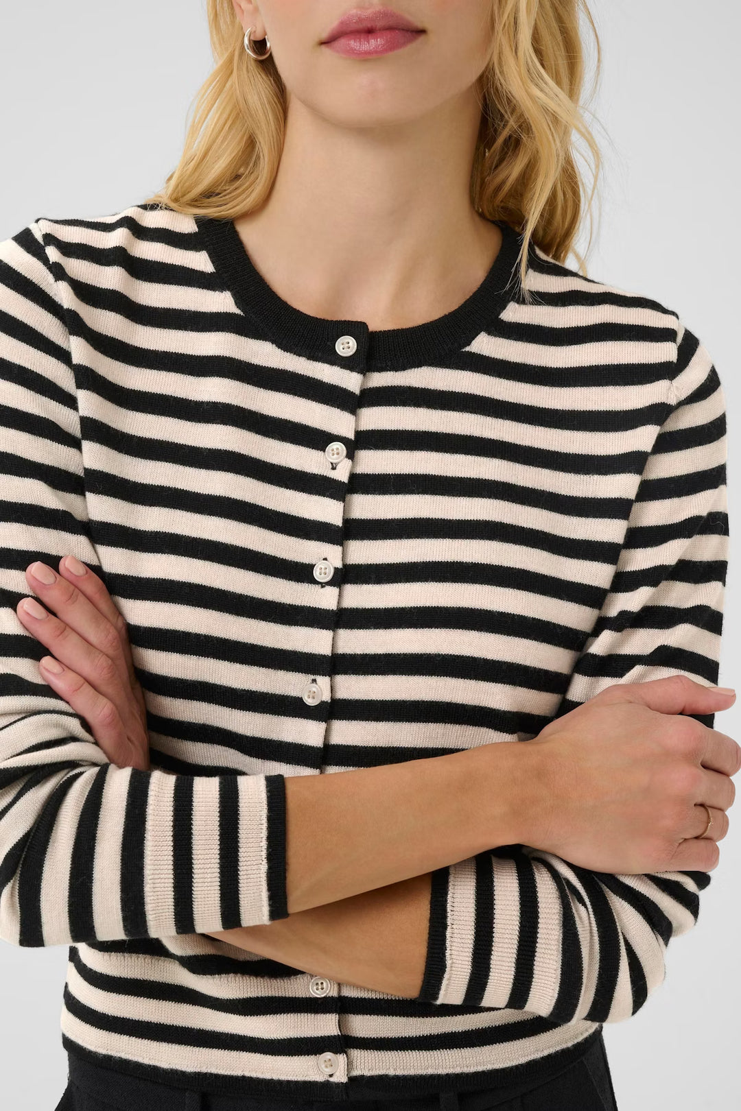 NOELANI CARDIGAN (NATURAL STRIPE) - PART TWO