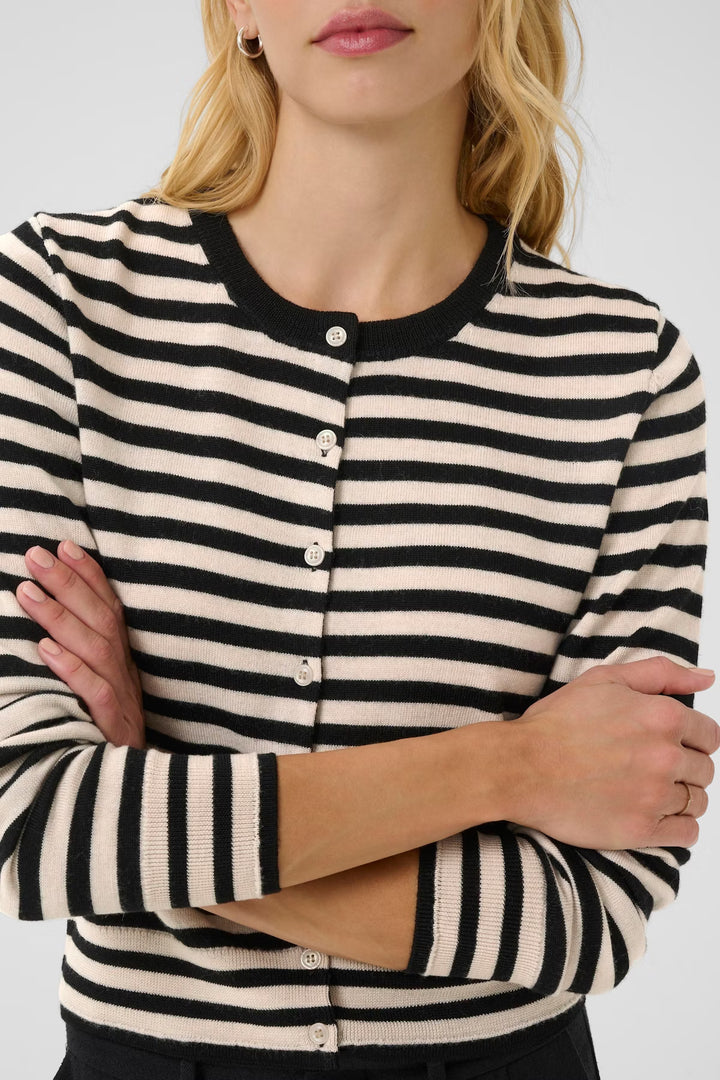 NOELANI CARDIGAN (NATURAL STRIPE) - PART TWO
