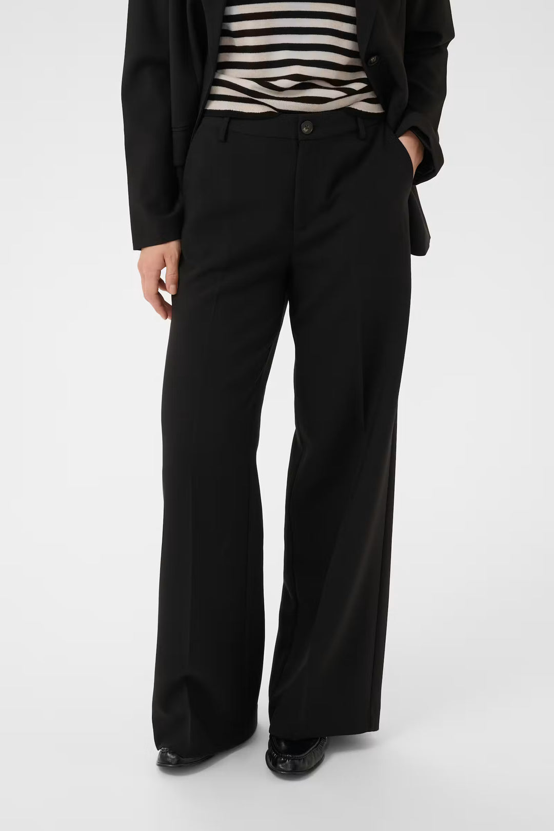NINNESA WIDE LEG PANTS (BLACK) - PART TWO