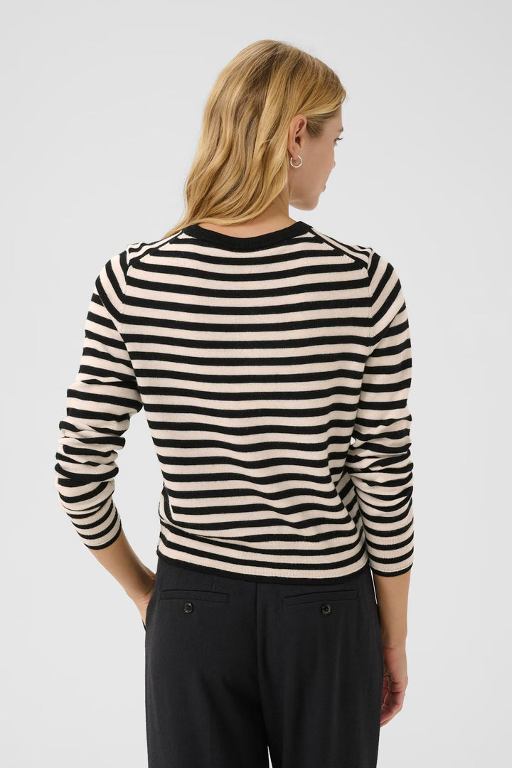 NOELANI CARDIGAN (NATURAL STRIPE) - PART TWO