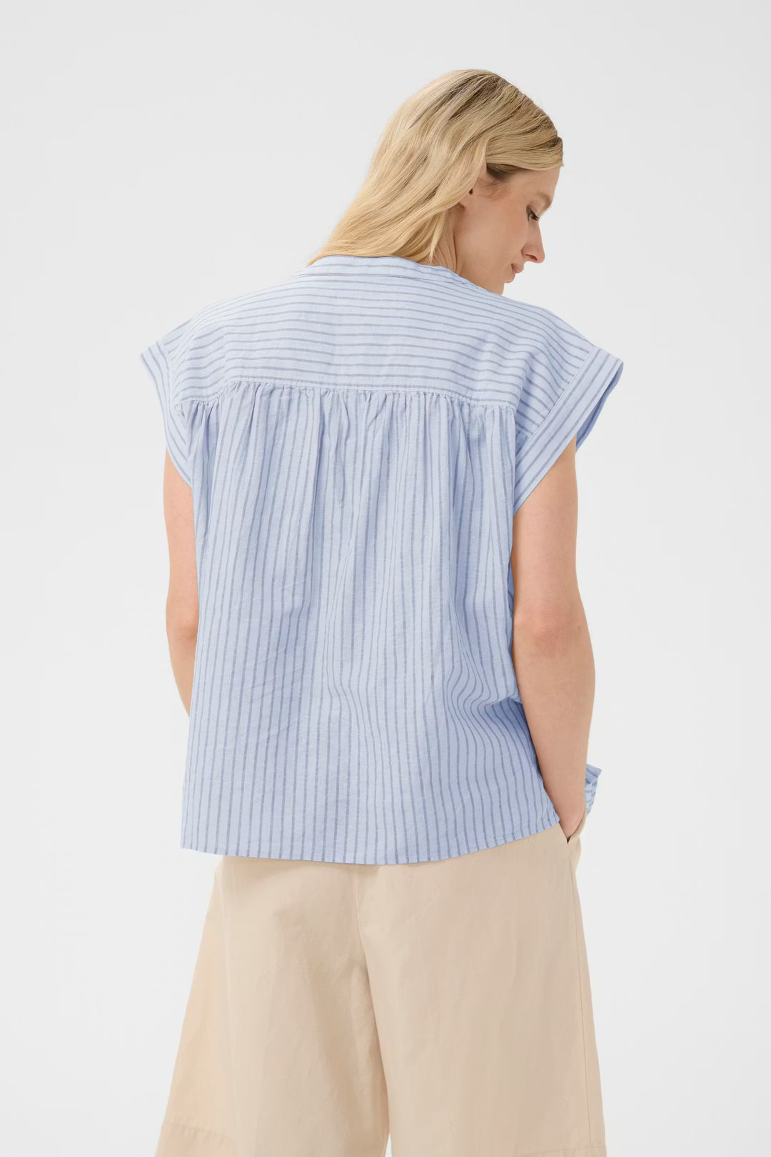BETTINA BLOUSE (LIGHT BLUE CHAMBRAY) - PART TWO