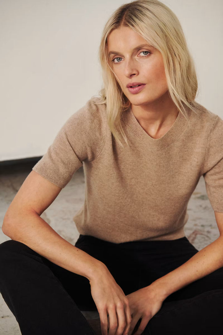 EVERLOTTA PULLOVER CASHMERE SWEATER (LIGHT CAMEL MELANGE) - PART TWO