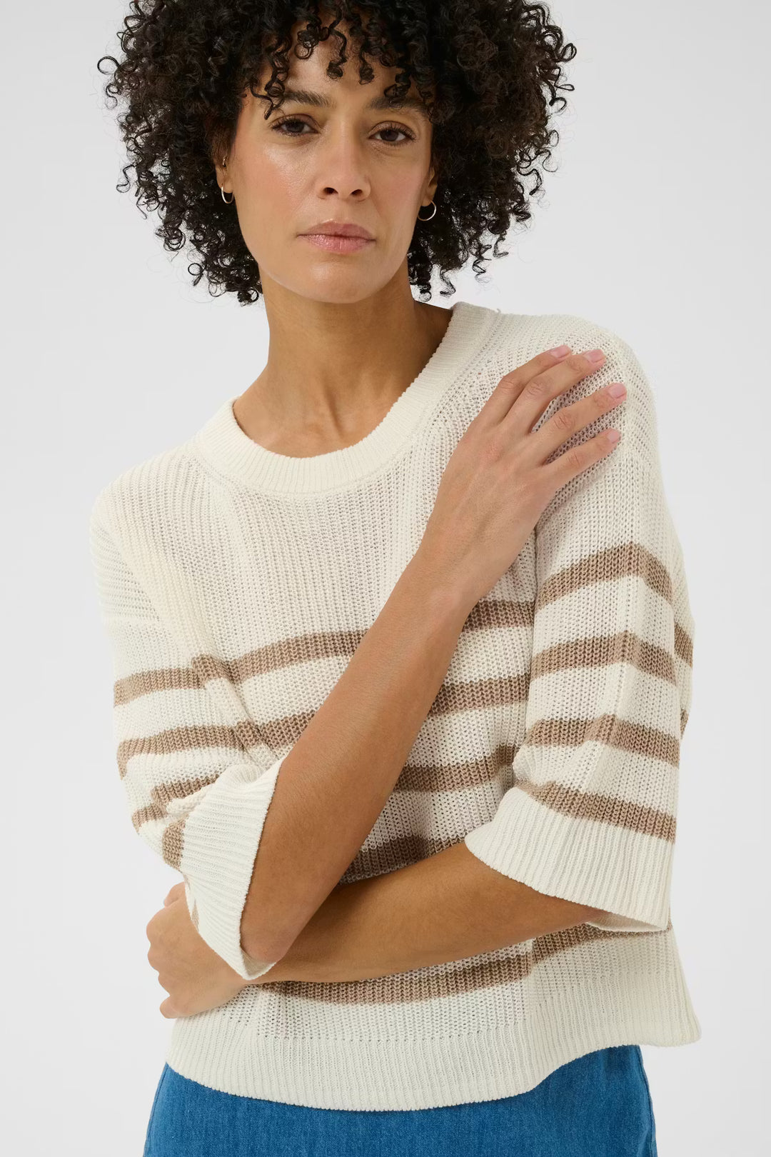 ALIZA PULLOVER SWEATER (SILVER MINK) - PART TWO