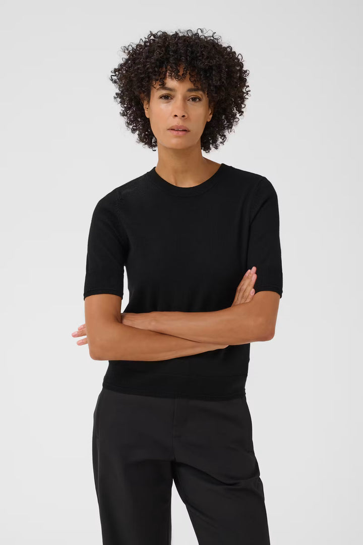 NATANYA S/S WOOL KNIT (BLACK) - PART TWO