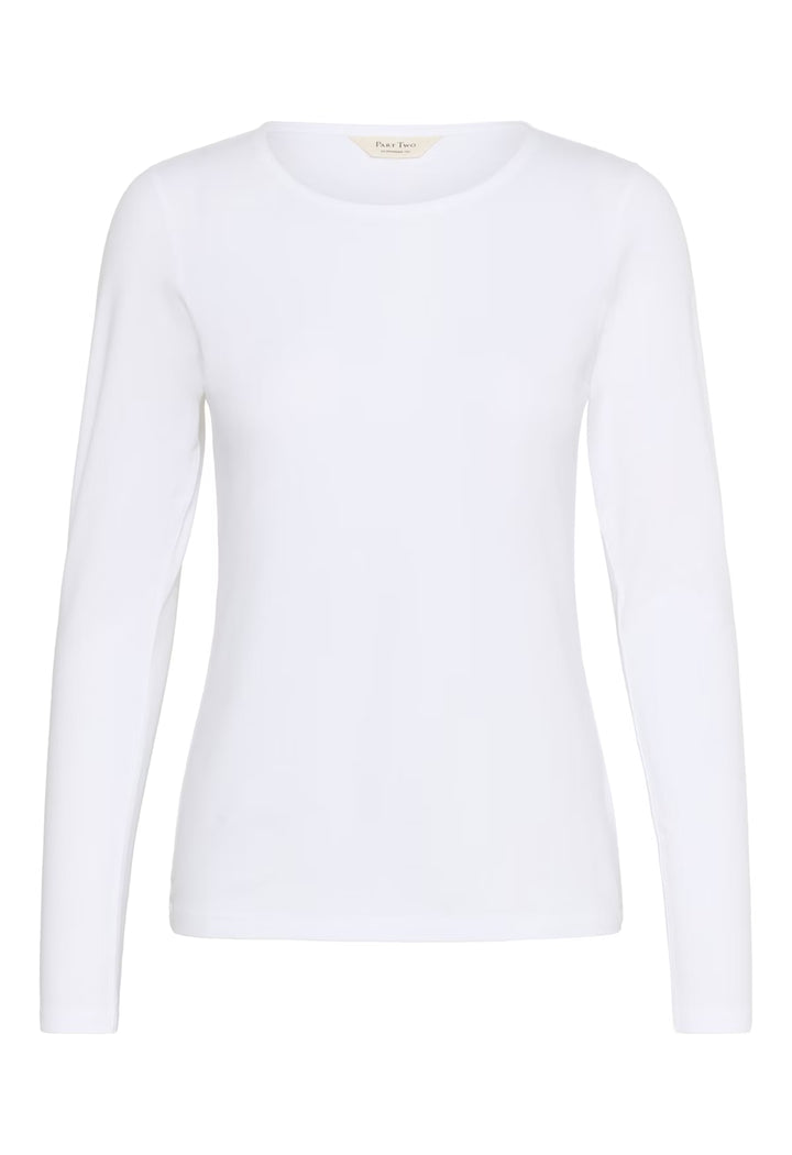 NEMAJAS LONG SLEEVE T-SHIRT (BRIGHT WHITE) - PART TWO