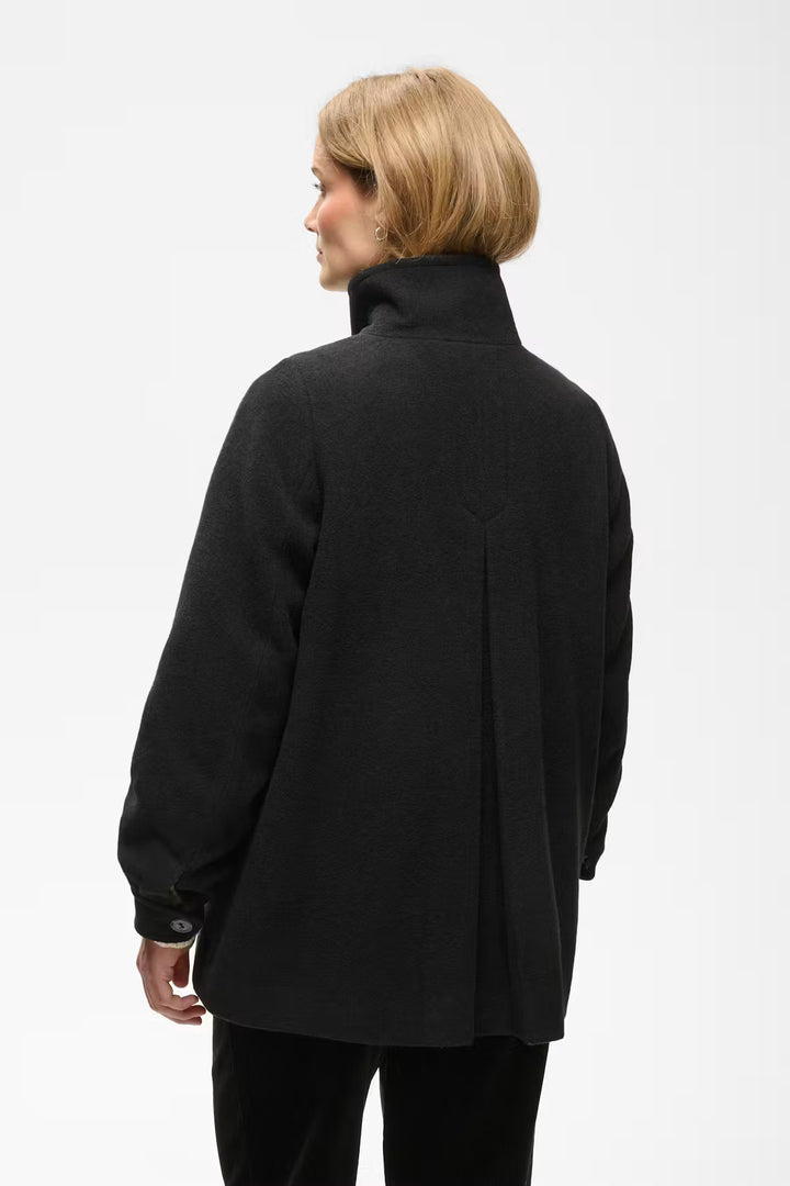 CECILIA WOOL COAT (BLACK) - PART TWO