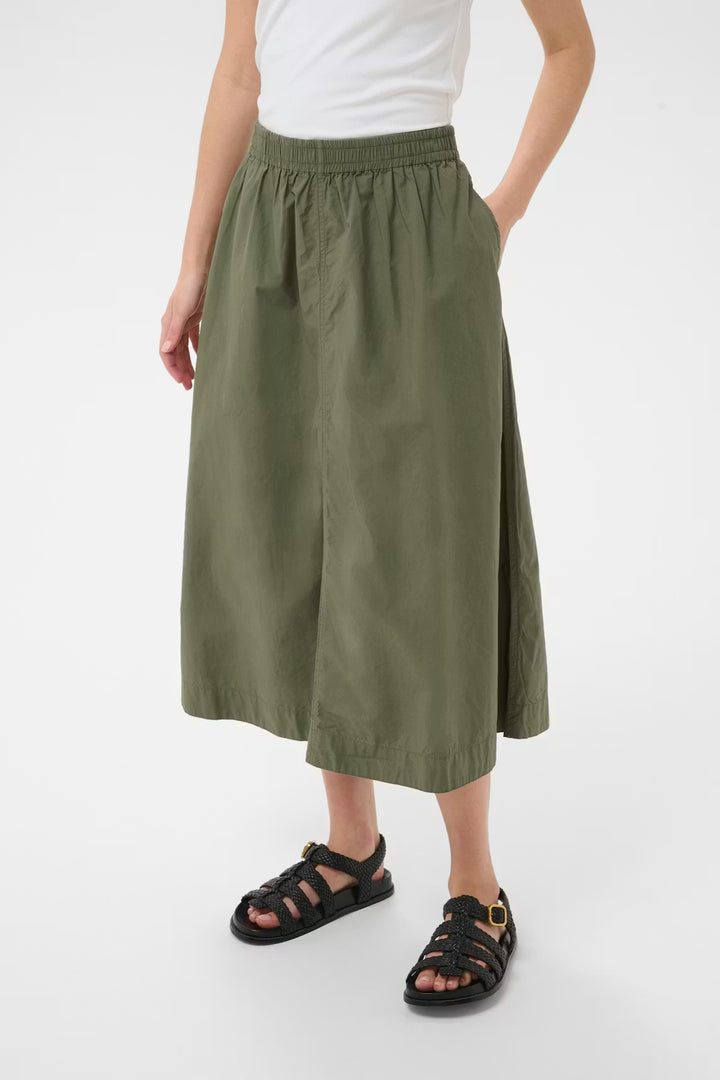 ASMINA SKIRT (SMOKEY OLIVE) - PART TWO