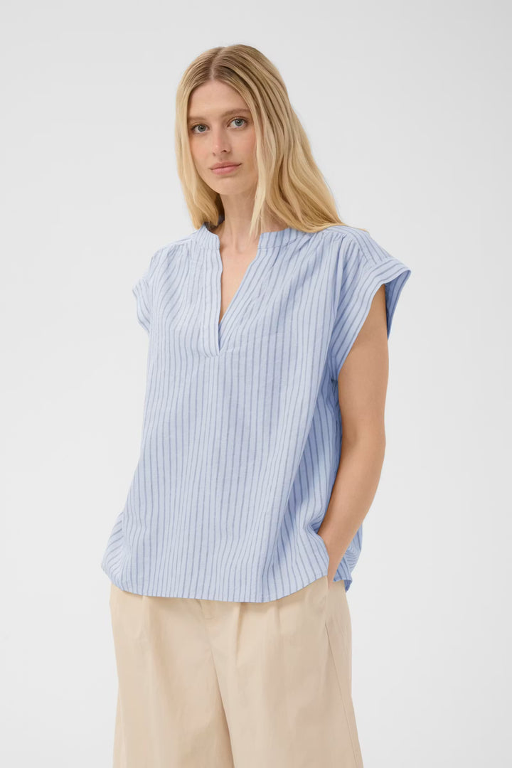 BETTINA BLOUSE (LIGHT BLUE CHAMBRAY) - PART TWO
