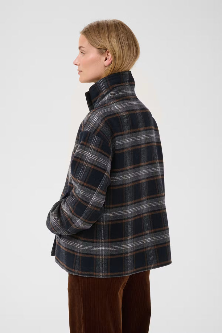 CELLY PLAID JACKET (DARK NAVY CHECK) - PART TWO