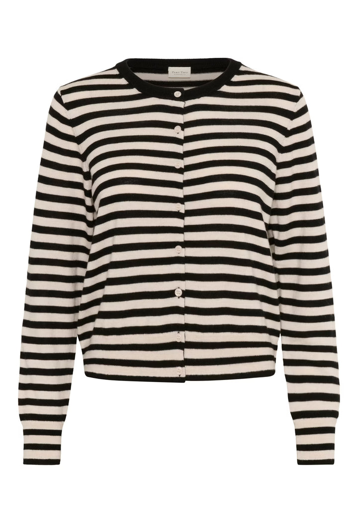 NOELANI CARDIGAN (NATURAL STRIPE) - PART TWO
