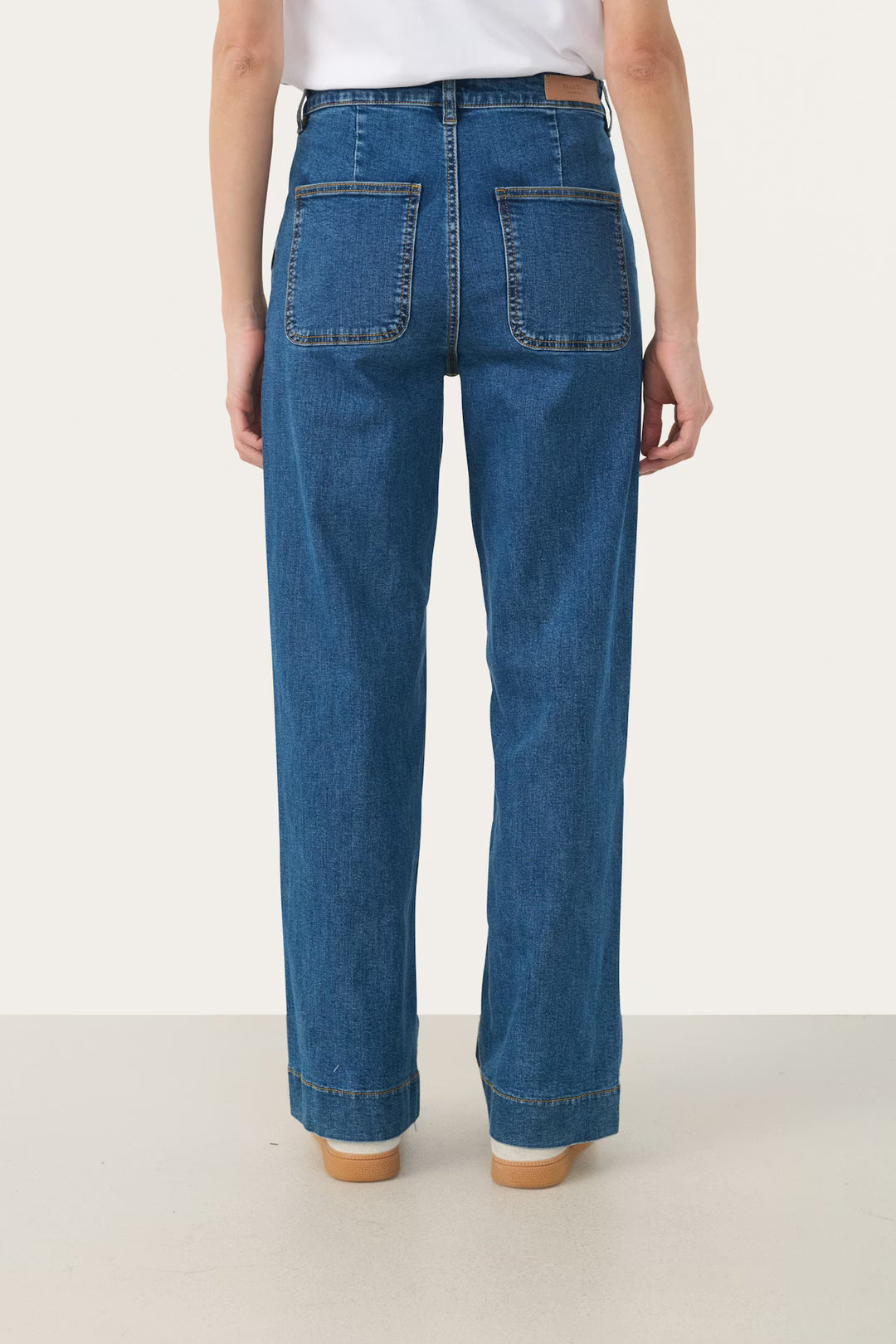 BARBA WIDE LEG JEAN (MEDIUM DARK BLUE) - PART TWO