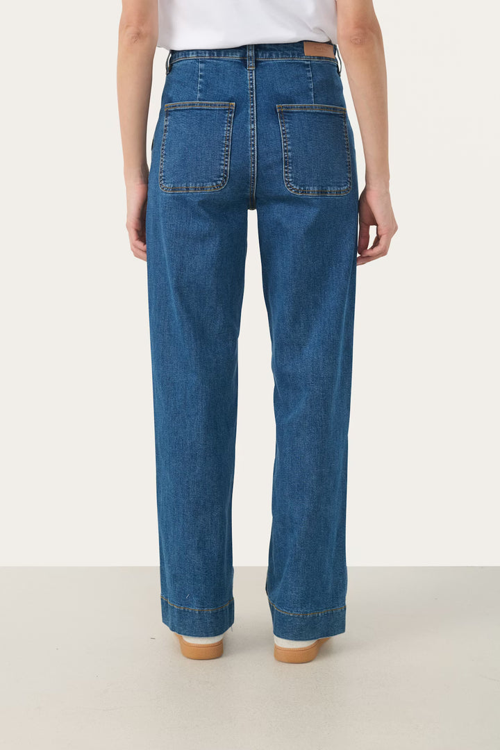 BARBA WIDE LEG JEAN (MEDIUM DARK BLUE) - PART TWO