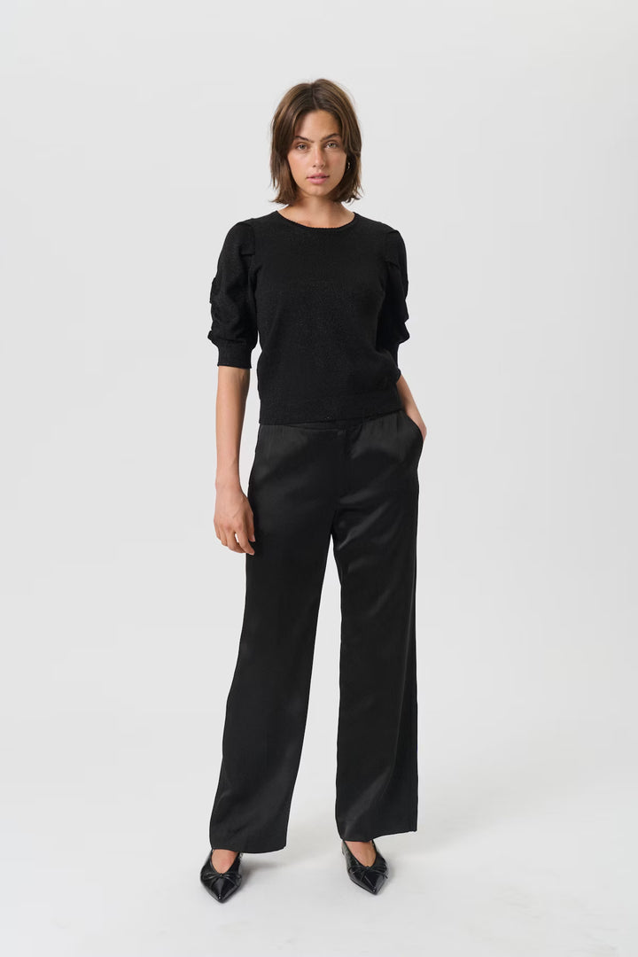 VARAIA PULLOVER BLOUSE (BLACK)- PART TWO